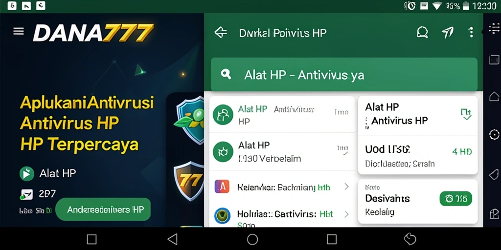Tampilan antarmuka aplikasi DANA777 yang ramah pengguna.