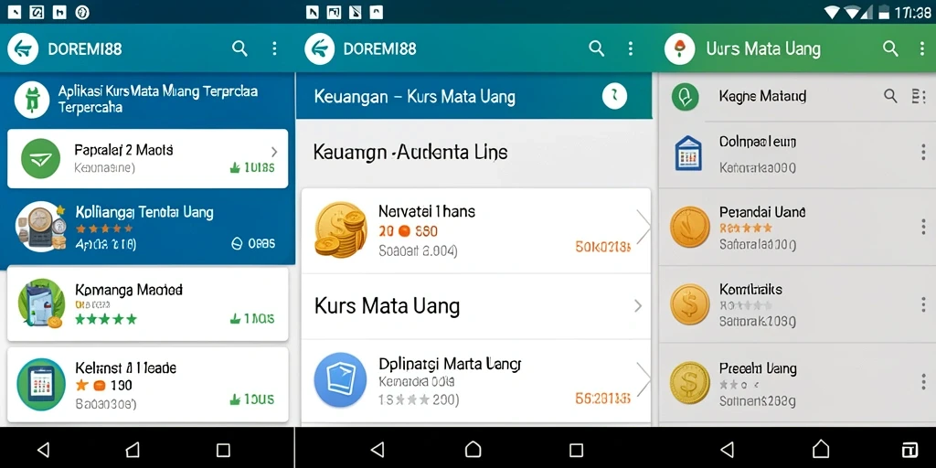 Antarmuka pengguna DOREMI88 yang informatif untuk kurs mata uang.