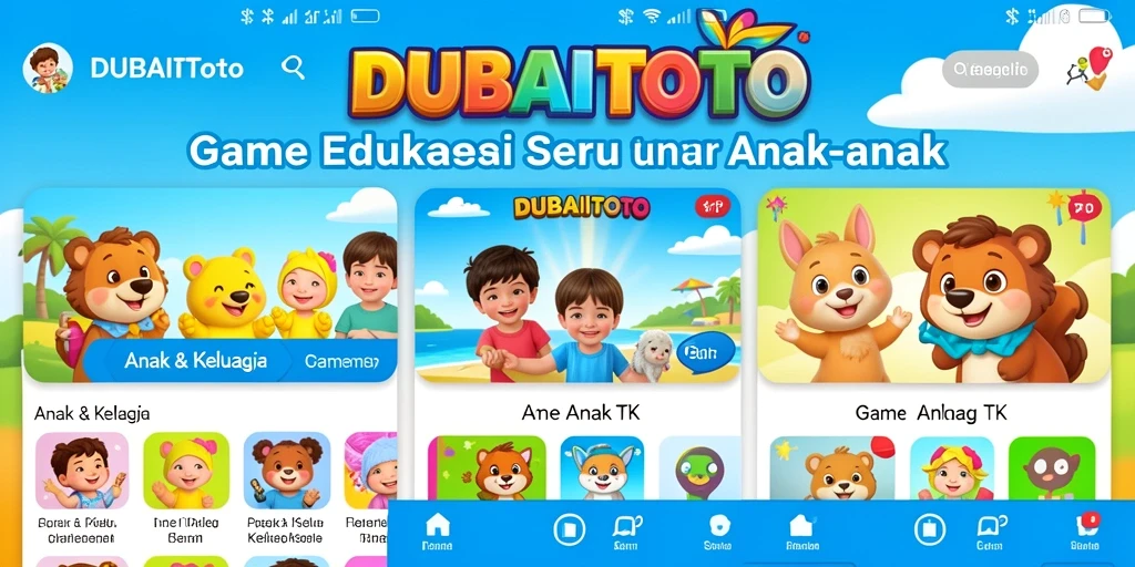 Tampilan antarmuka DUBAITOTO yang menarik untuk anak-anak.