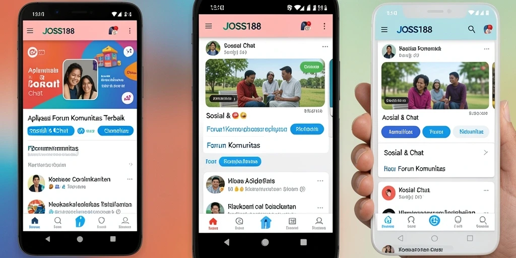 Tampilan antarmuka pengguna JOSS188 yang menarik dan modern.