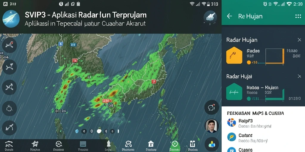 Tampilan antarmuka <strong>SVIP3</strong> dengan fitur Radar Hujan yang intuitif.